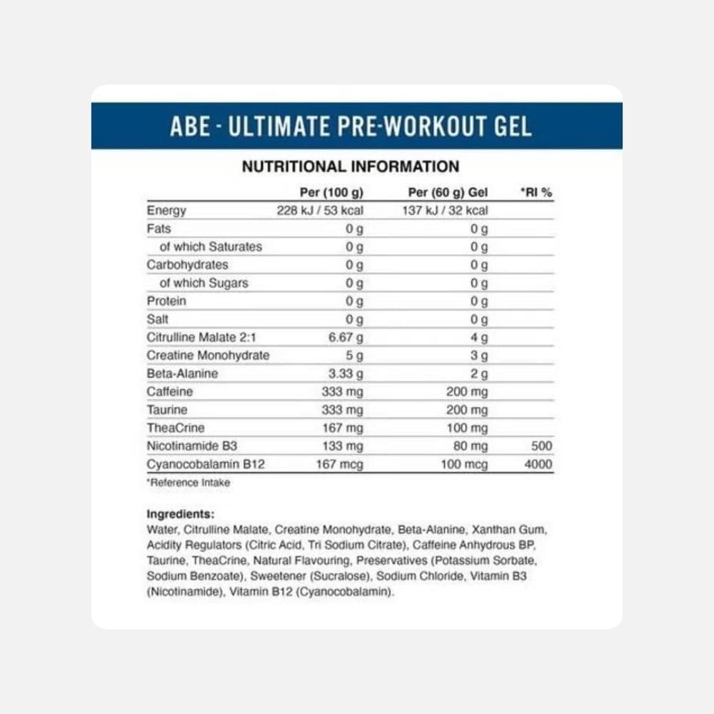 An Abe Gel Energy 60 G 3