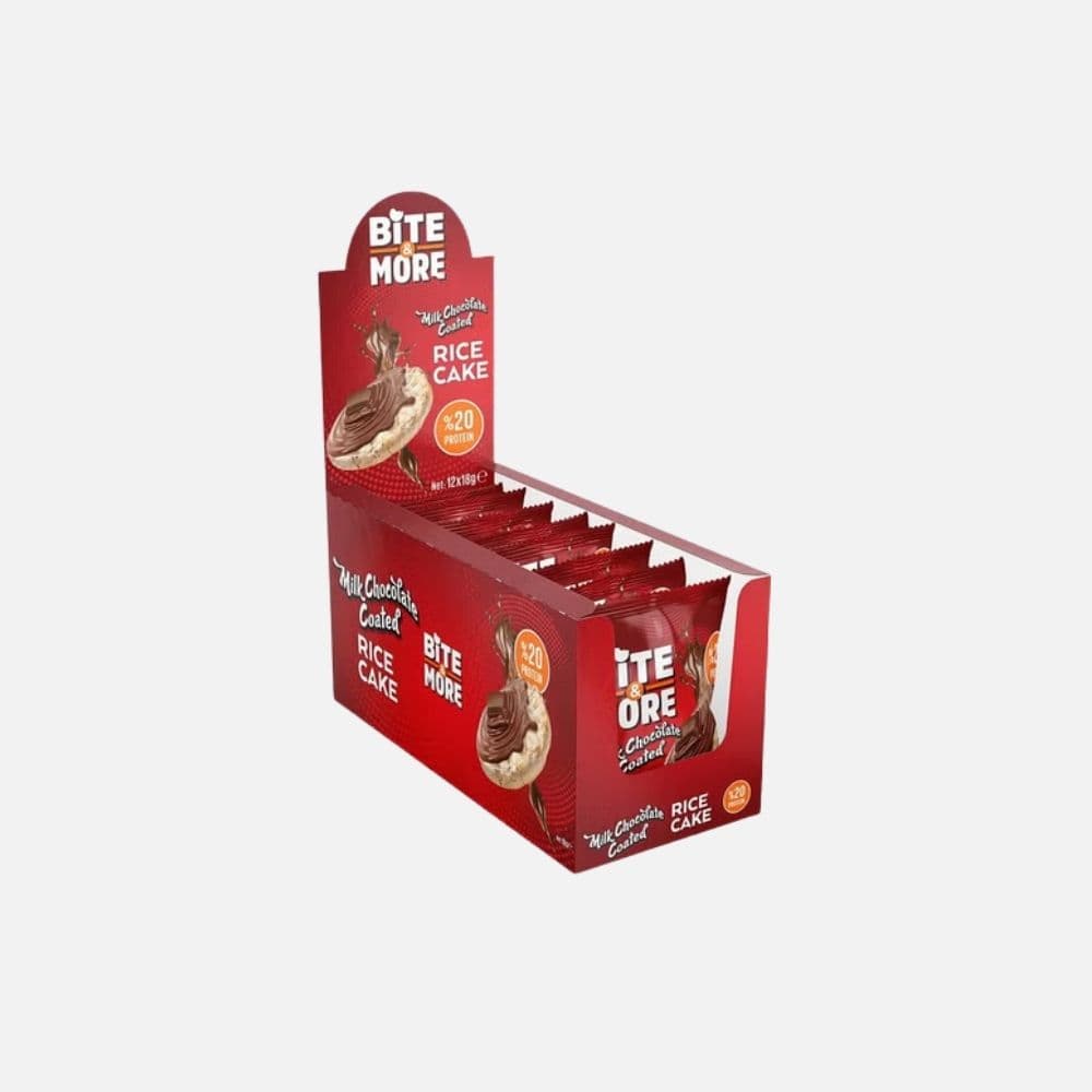 Bite More Milk Choco Coated Rice Cake 18g 2