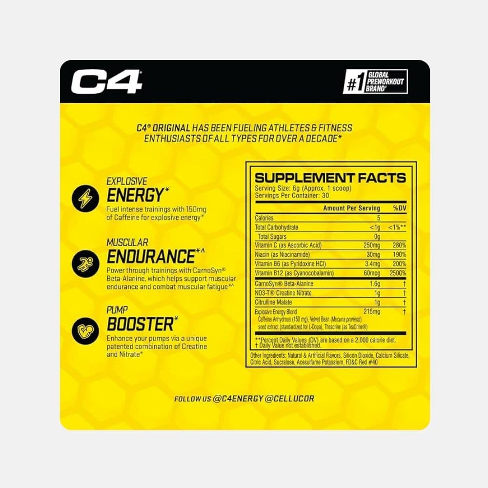 Cellucor C4 Pre Workout Fruit Punch 30 Serv 3