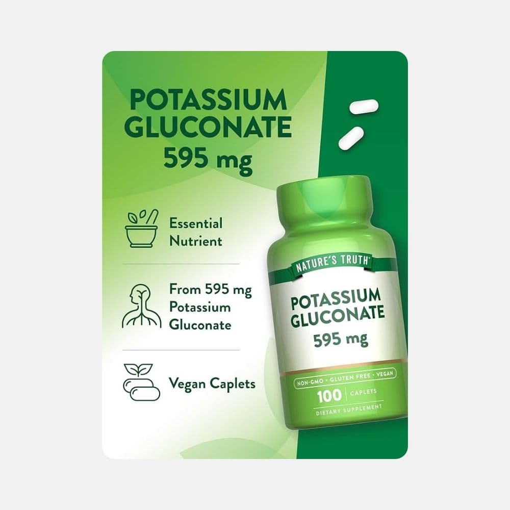 Natures Truth Potassium Gluconate 100 Caps 3