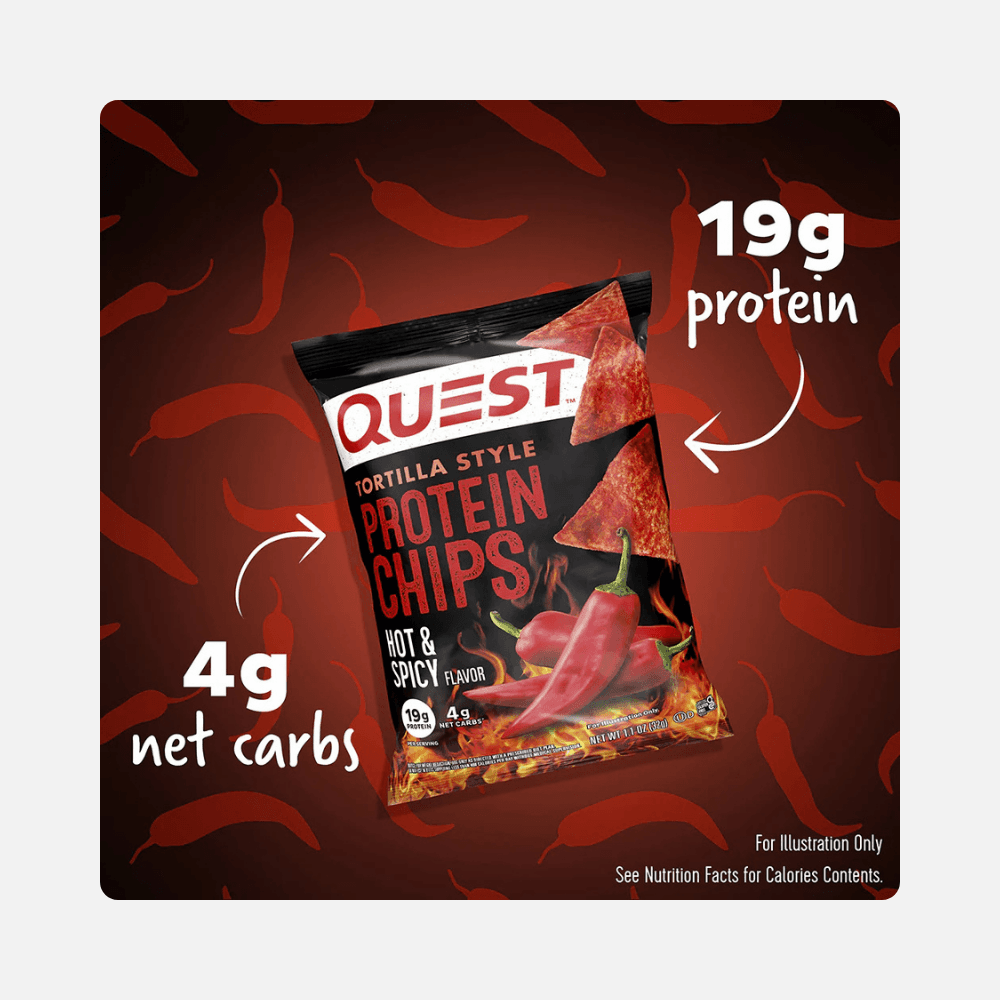 Quest Protein Chips Hot Spicy 32g 3