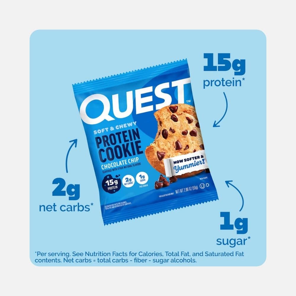 Quest Soft Chewy Cookie Choc Chip 59g 3