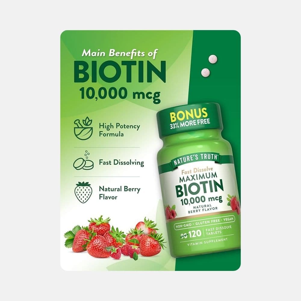 Natures Truth Biotin 10000mcg 4
