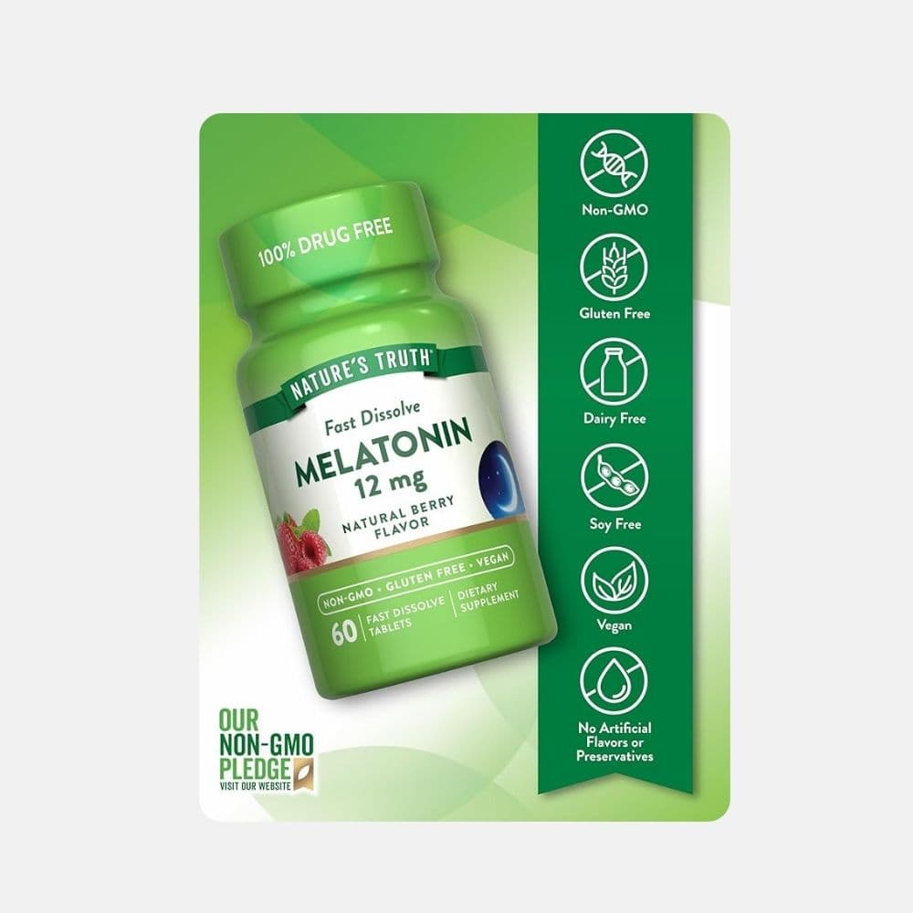 Natures Truth Melatonin 12 Mg 60tabs 4