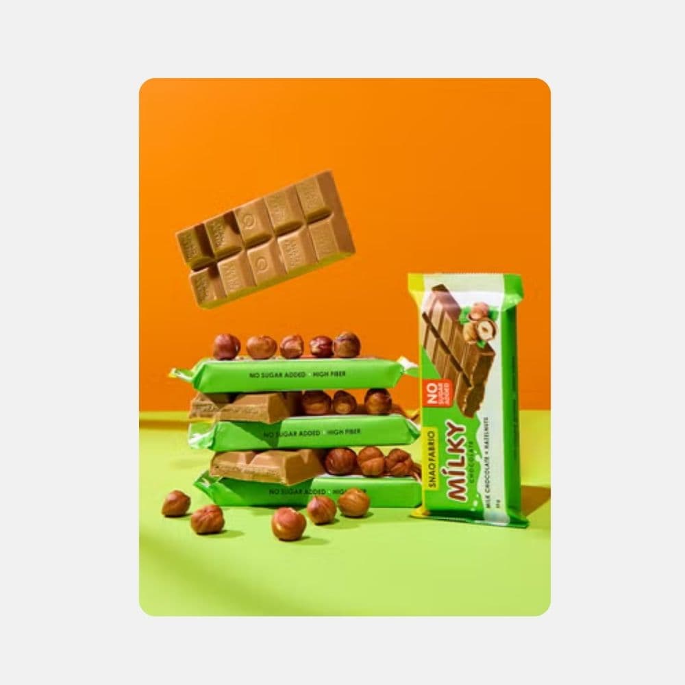 Snaq Fabriq Milky Chocolate Hazelnut 55g 2