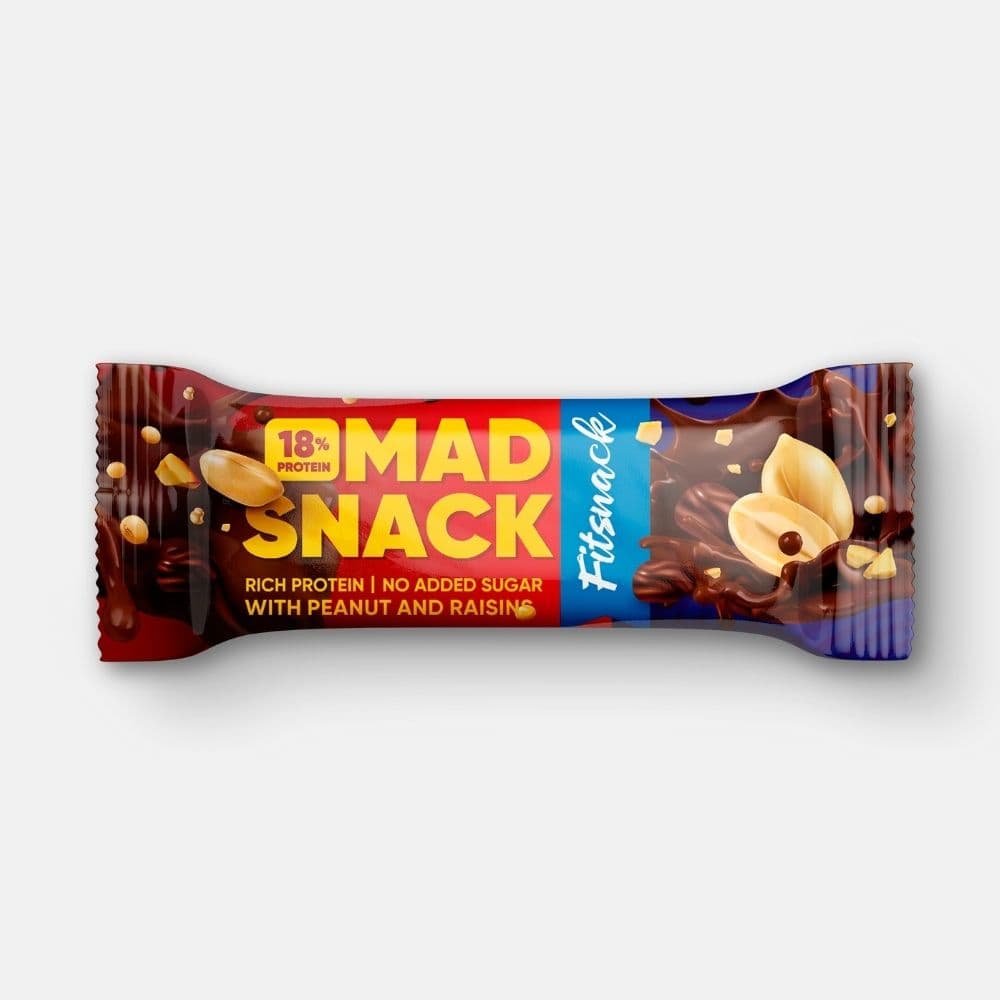 FITSNACK MAD SNACK PEANUT & RAISIN 45G