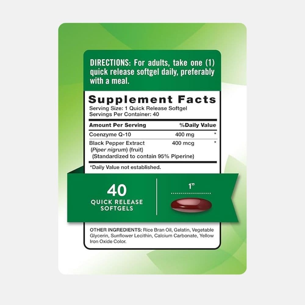 Nature’s Truth Co-q10 400mg 40caps (2)