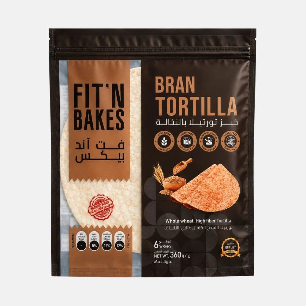 FIT’N BAKES BRAN TORTILLA 360G