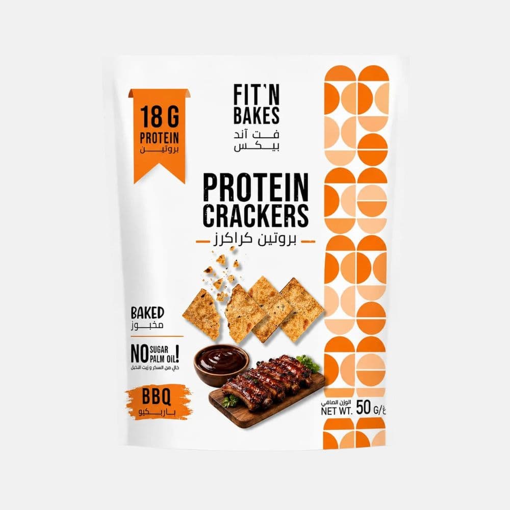 FIT’N BAKES HIGH PROTEIN CRACKERS BBQ 50G