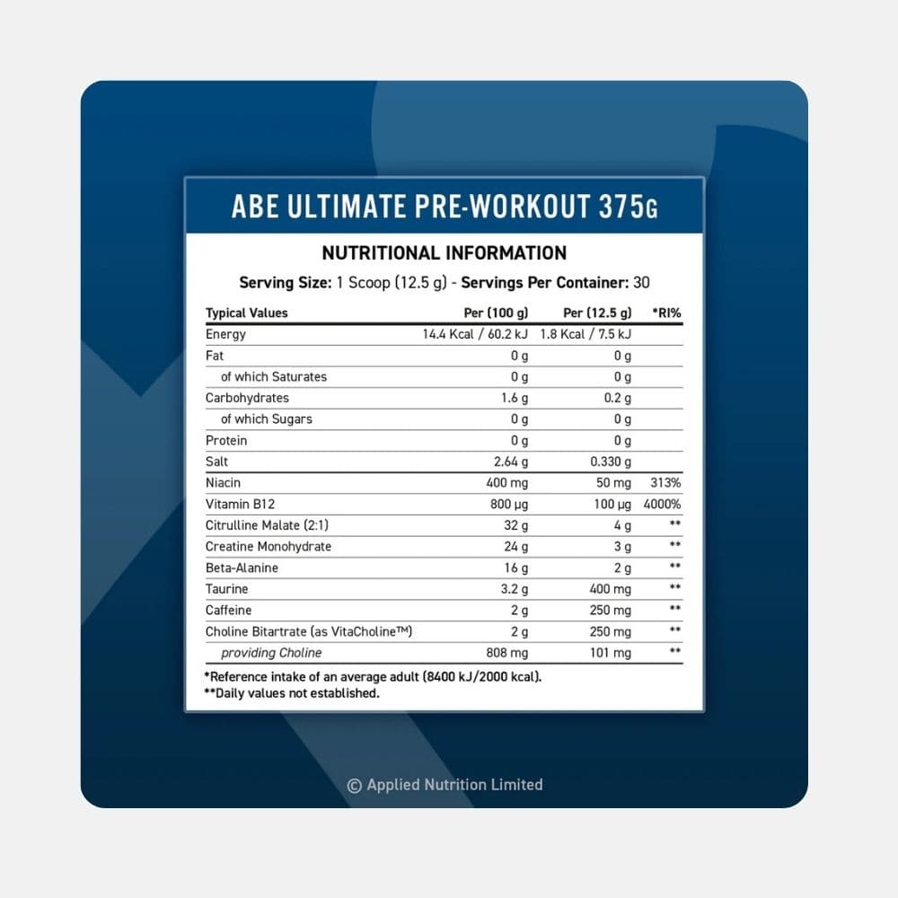 Applied Nutrition Abe Pre Workout 375g 7