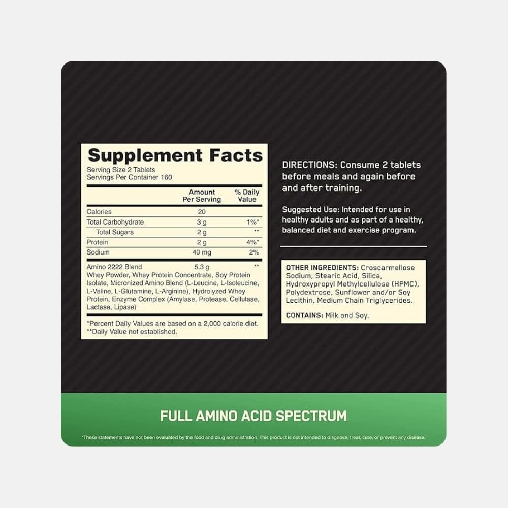 On Superior Amino 2222 320 Tabs 4