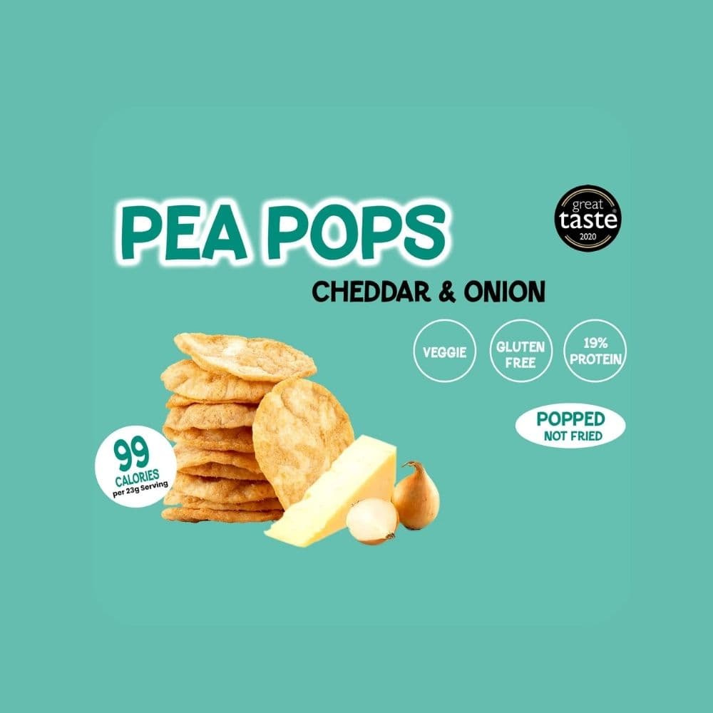 Pea Pops Cheddar Onion 23g 3
