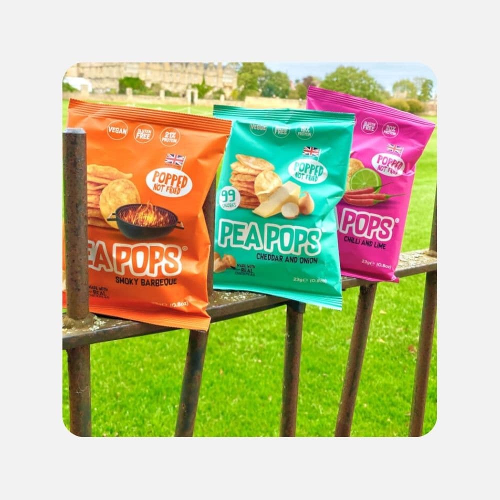 Pea Pops Cheddar Onion 23g 4