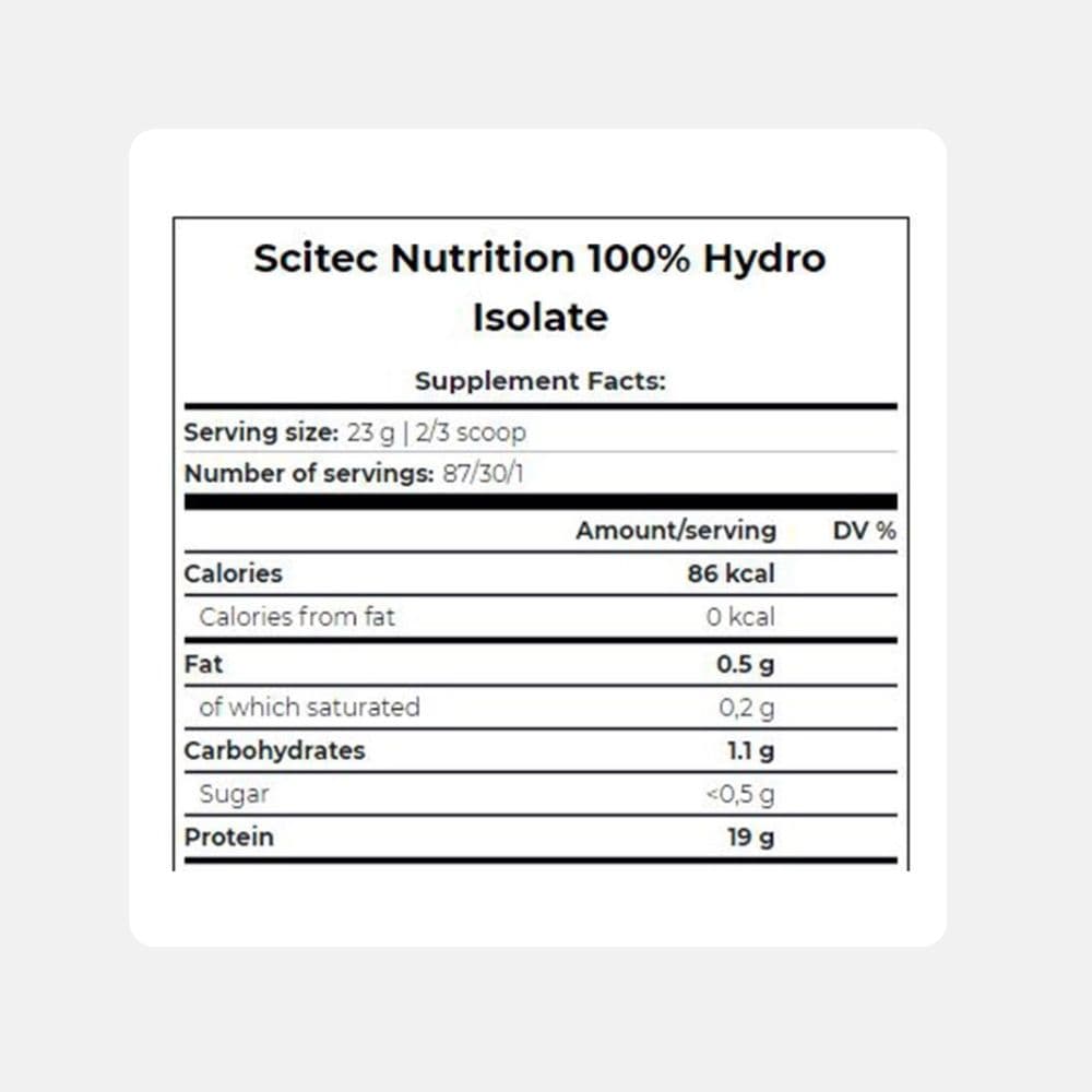 Scitec 100 Hydro Isolate Chocolate 700g 5