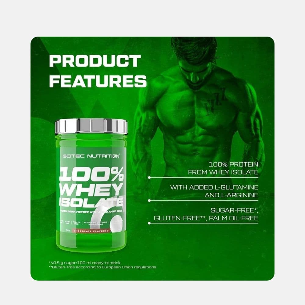 Scitec 100 Whey Isolate Chocolate 700g 3
