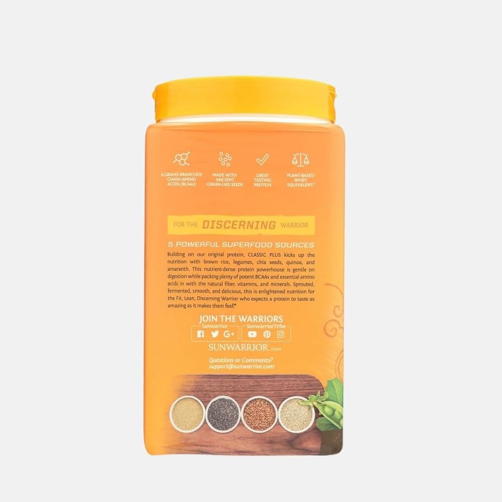 SUN WARRIOR PROTEIN CLASSIC PLUS ORGANIC CHOCOLATE 750G2