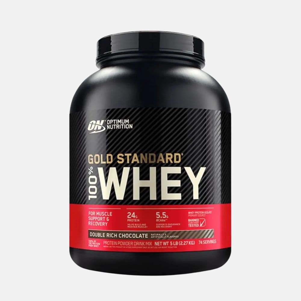 Optimum Nutrition Gold Standard 100% Whey Protein 5LB double rich chocolate