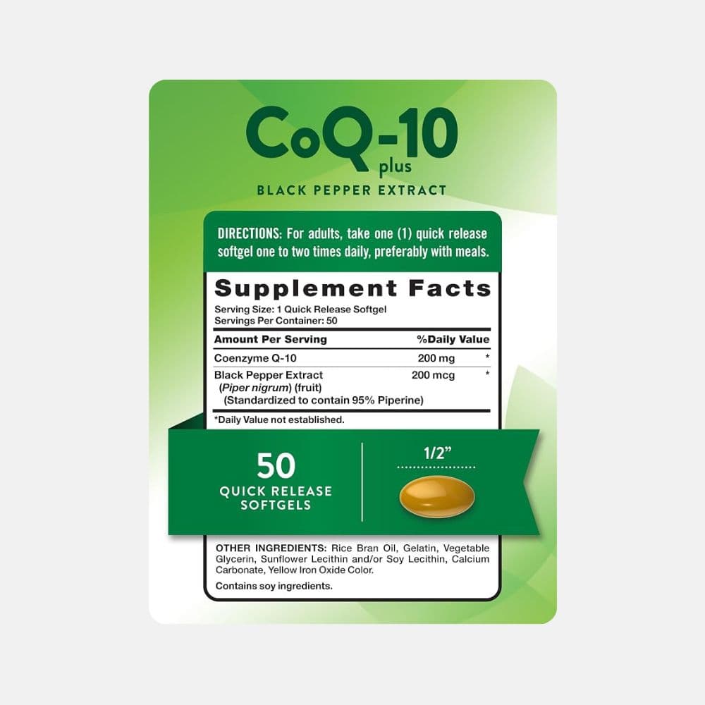 NATURE’S TRUTH CO-Q10 200MG 50SG 1