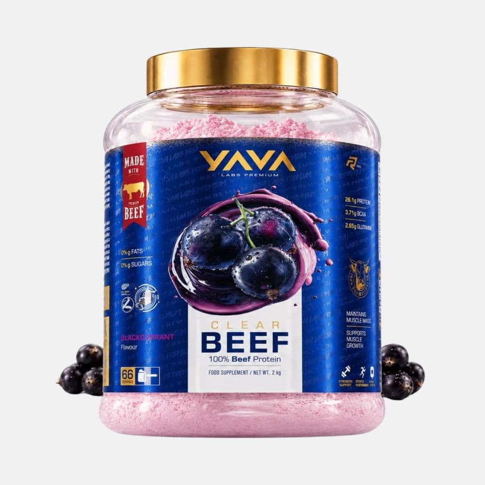 YAVA LABS PREMIUM 100% BEEF PROTEIN BLACKCURRANT 2KG