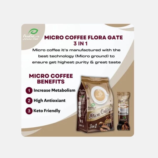 Floragate Micro Arabica 3in1 Coffee 24 Sachets 384g 3