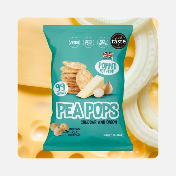 Pea Pops Cheddar Onion 23g 2