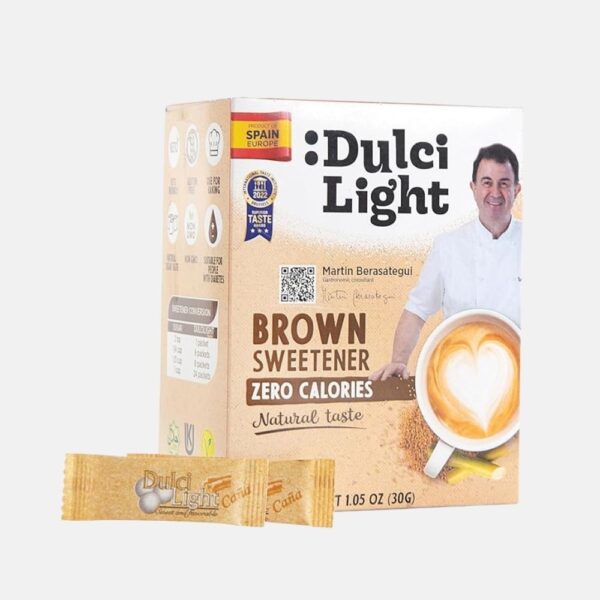 Dulci Light Brown Sweetener Zero Caloreies 50packets