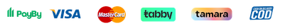 payment methods PayBy, VISA, MasterCard, Tabby, Tamara, COD